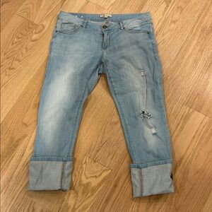 CAbi Light Blue Cropped Jeans